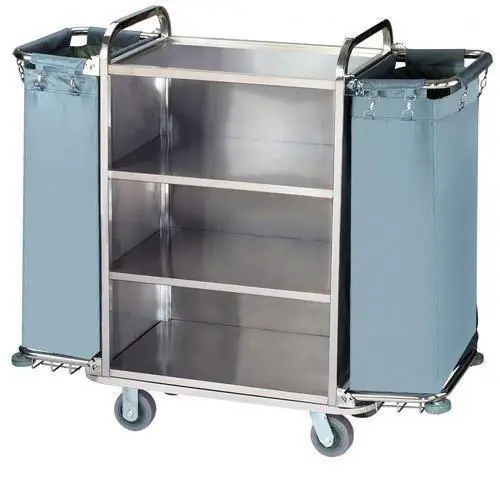 Stainless Steel Housekeeping Trolley